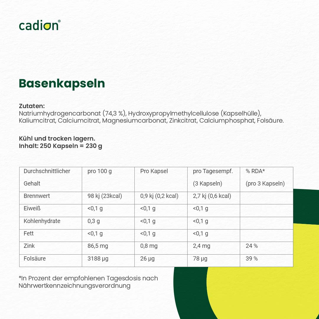 Basenkapseln (250 Stück)