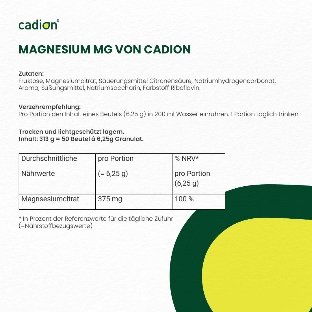 Magnesium MG Beutel (Zitrone)