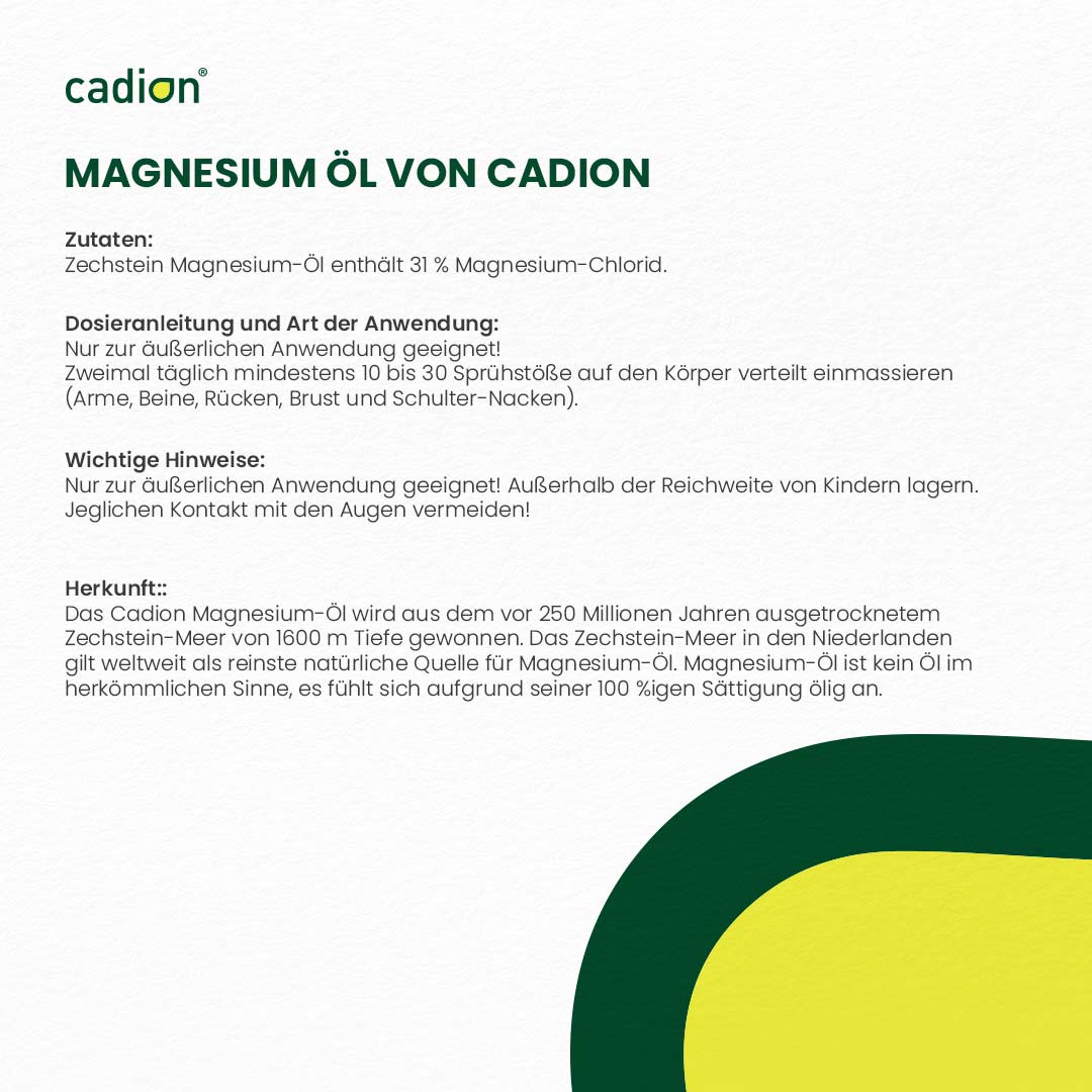 Magnesiumöl 100ml original Zechstein - Natursole