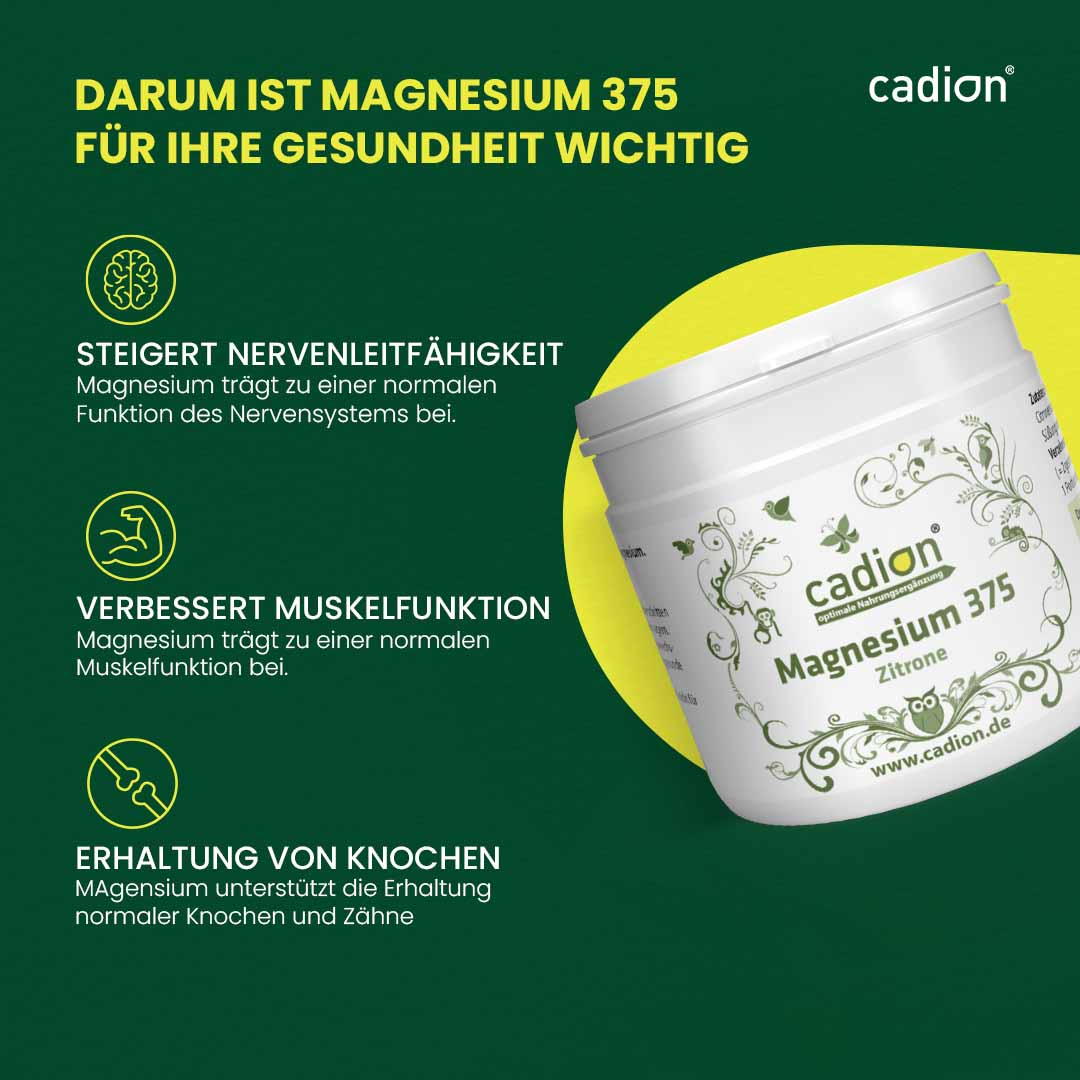 Magnesiumcitrat 375 (Zitrone)