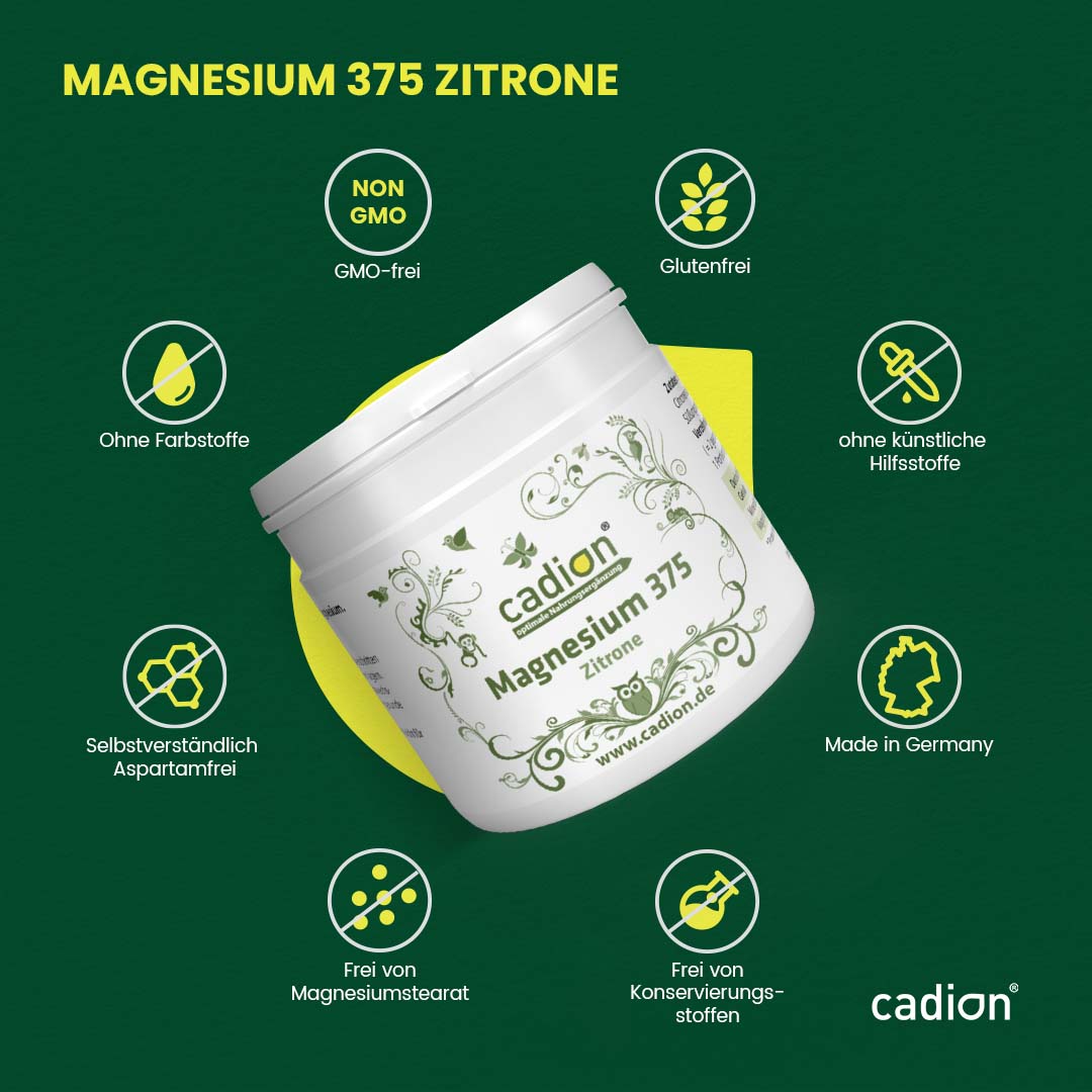 Magnesiumcitrat 375 (Zitrone)