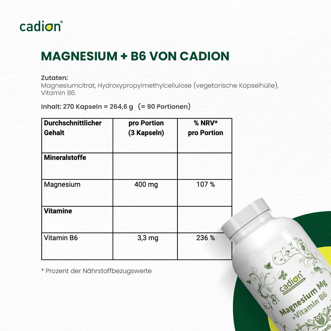Magnesium + Vitamin B6 (270 Stück)