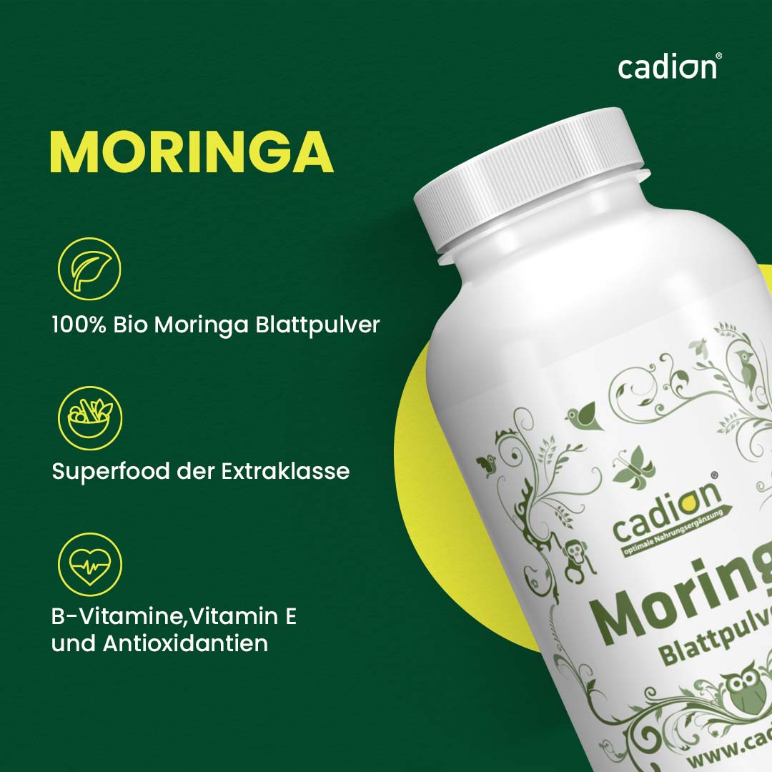 Moringa Blattpulver (300 Kapseln)