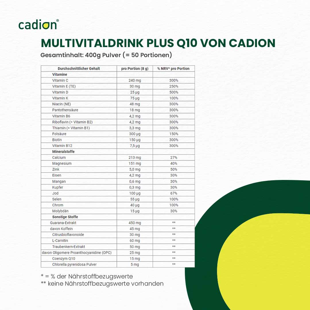 Multi Vitaldrink plus Q10 5+1 Sparpack