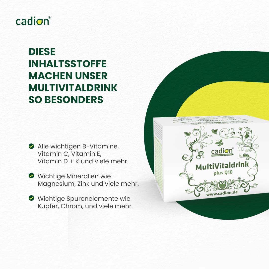Multivitaldrink plus Q10 Beutel 5+1 Sparpack
