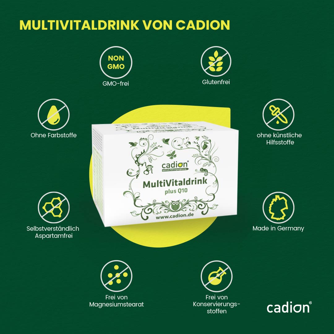 Multivitaldrink plus Q10 Beutel 5+1 Sparpack
