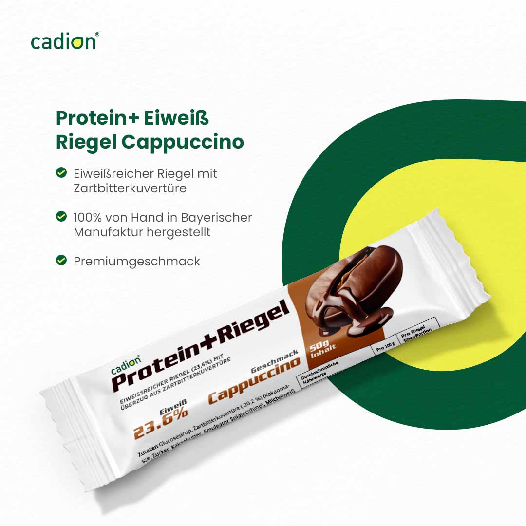 Protein+ Riegel Cappuccino