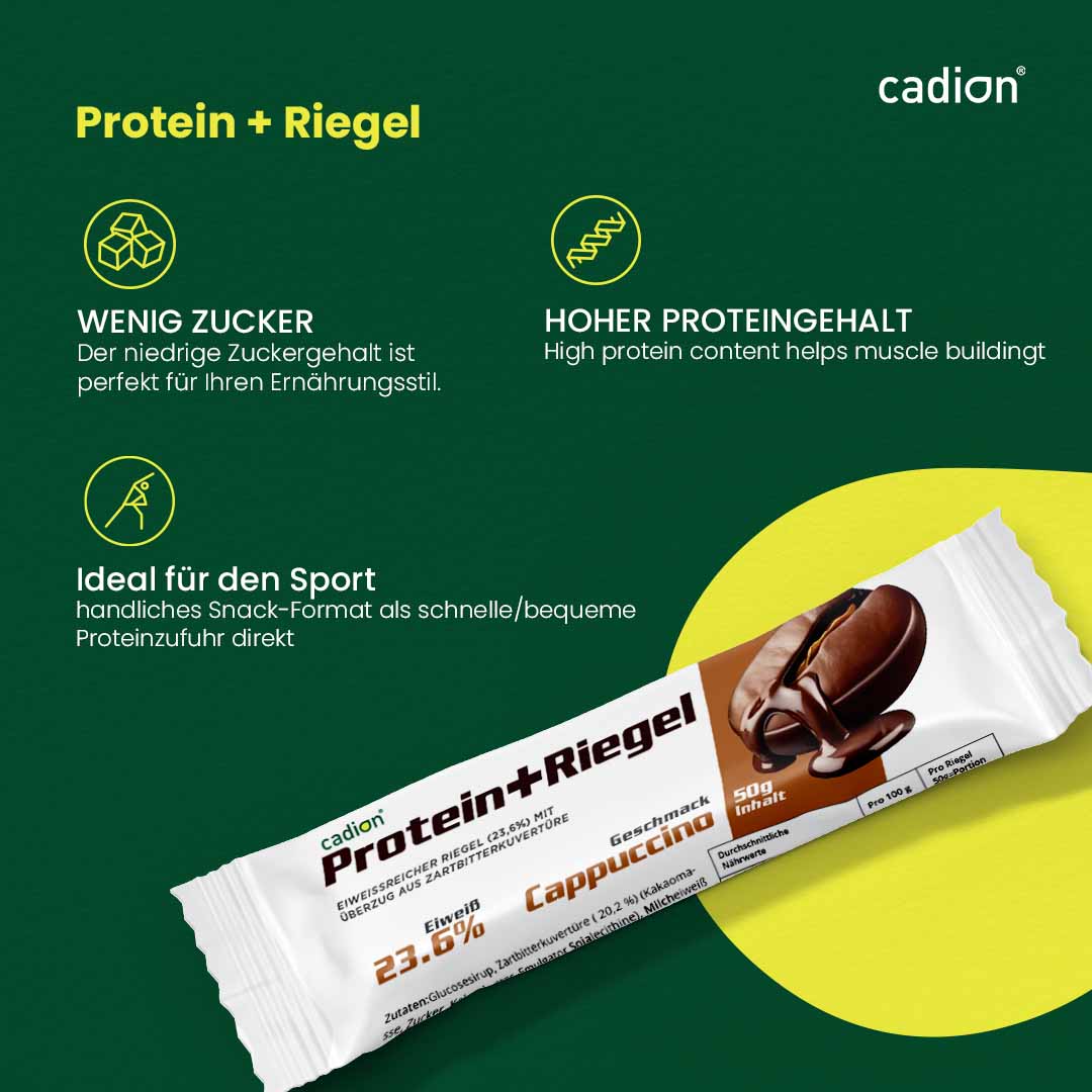 Protein+ Riegel Cappuccino