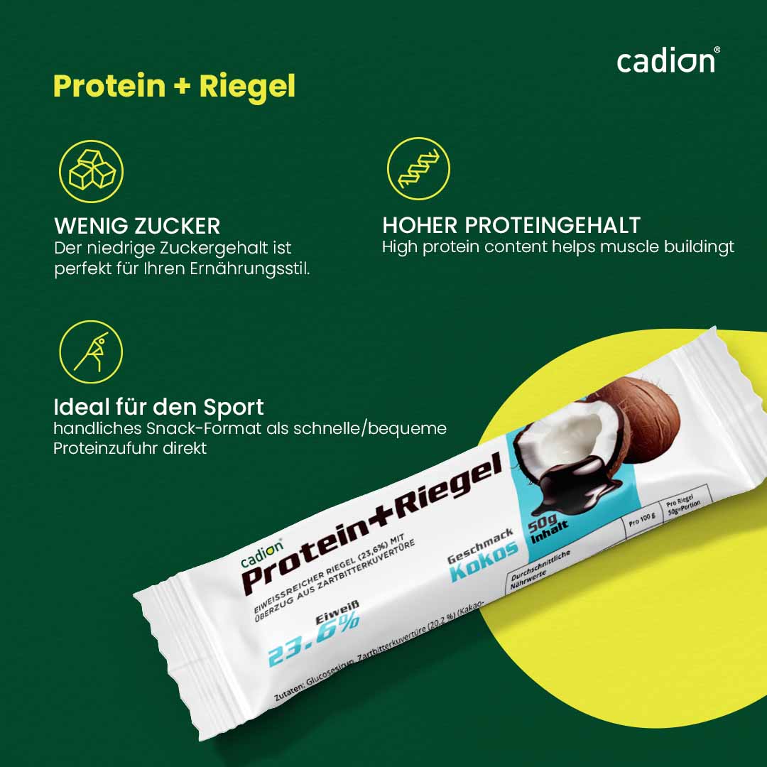 Protein+ Riegel Kokos