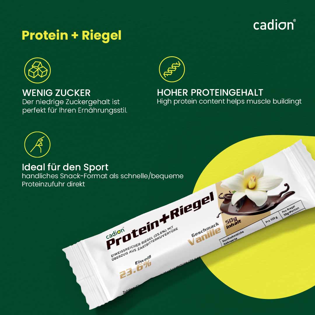 Protein+ Riegel Vanille