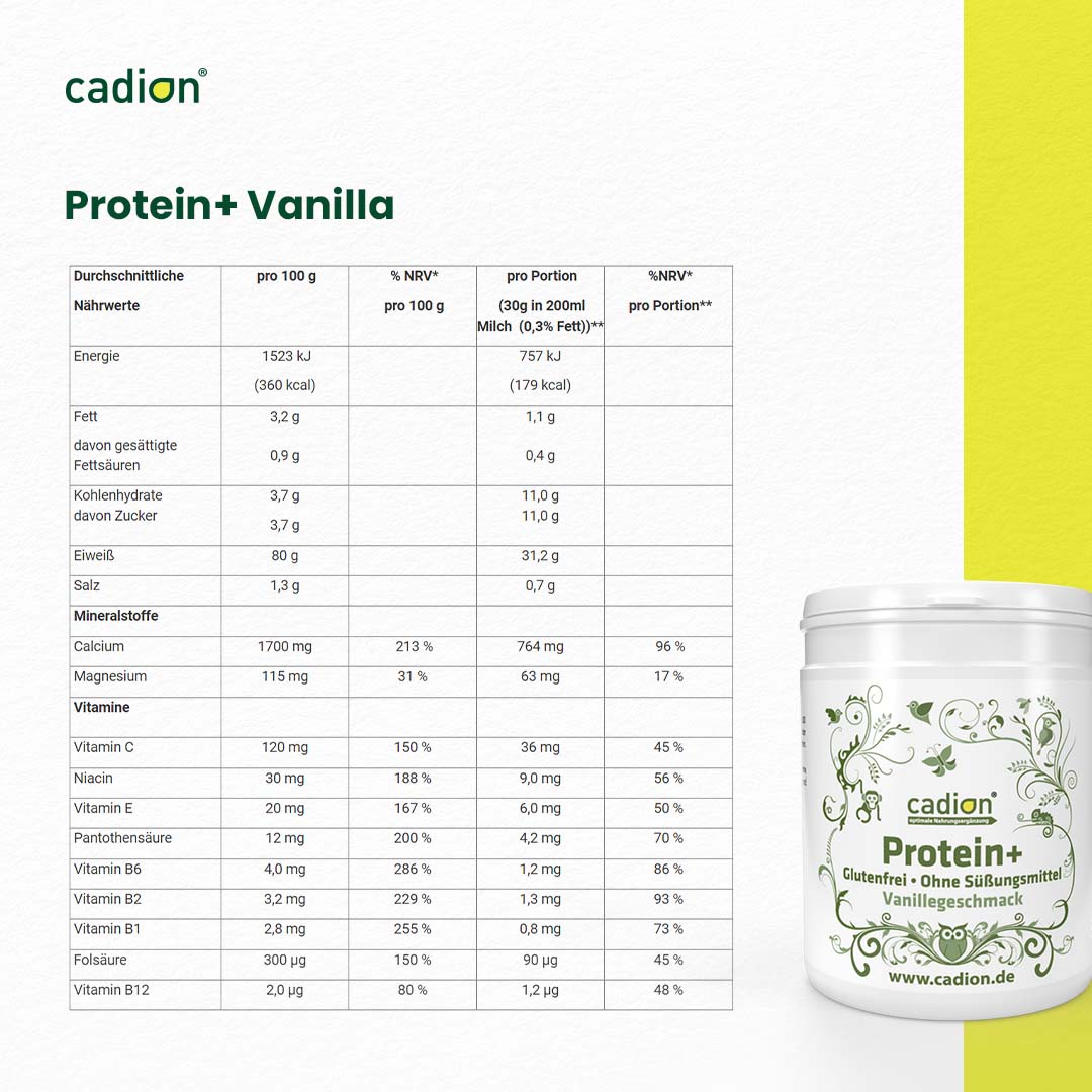 Protein+ Eiweiß Vanille (250g)