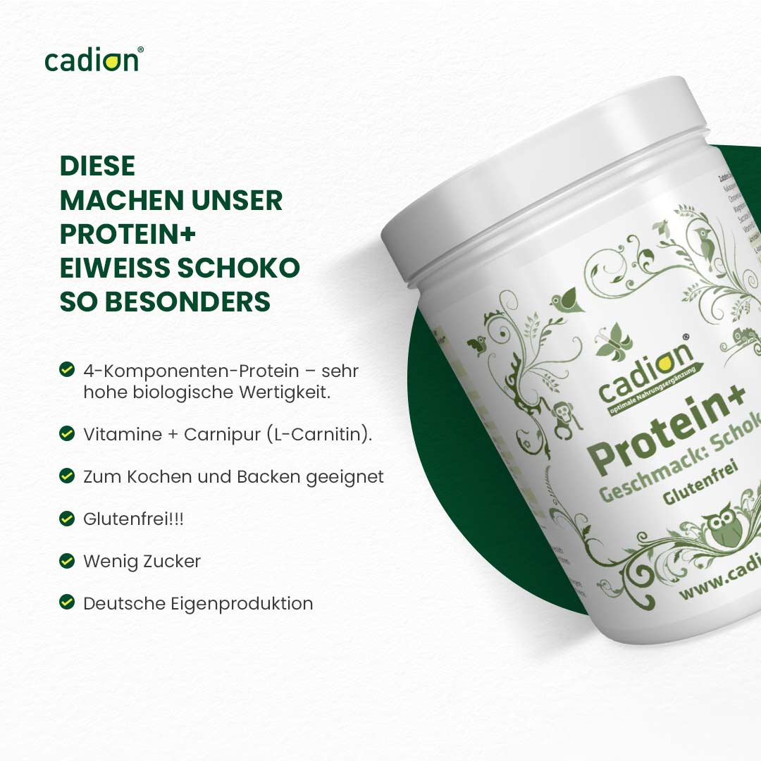 Protein+ Eiweiß Schoko (750g) 1 + 1 Sparpack