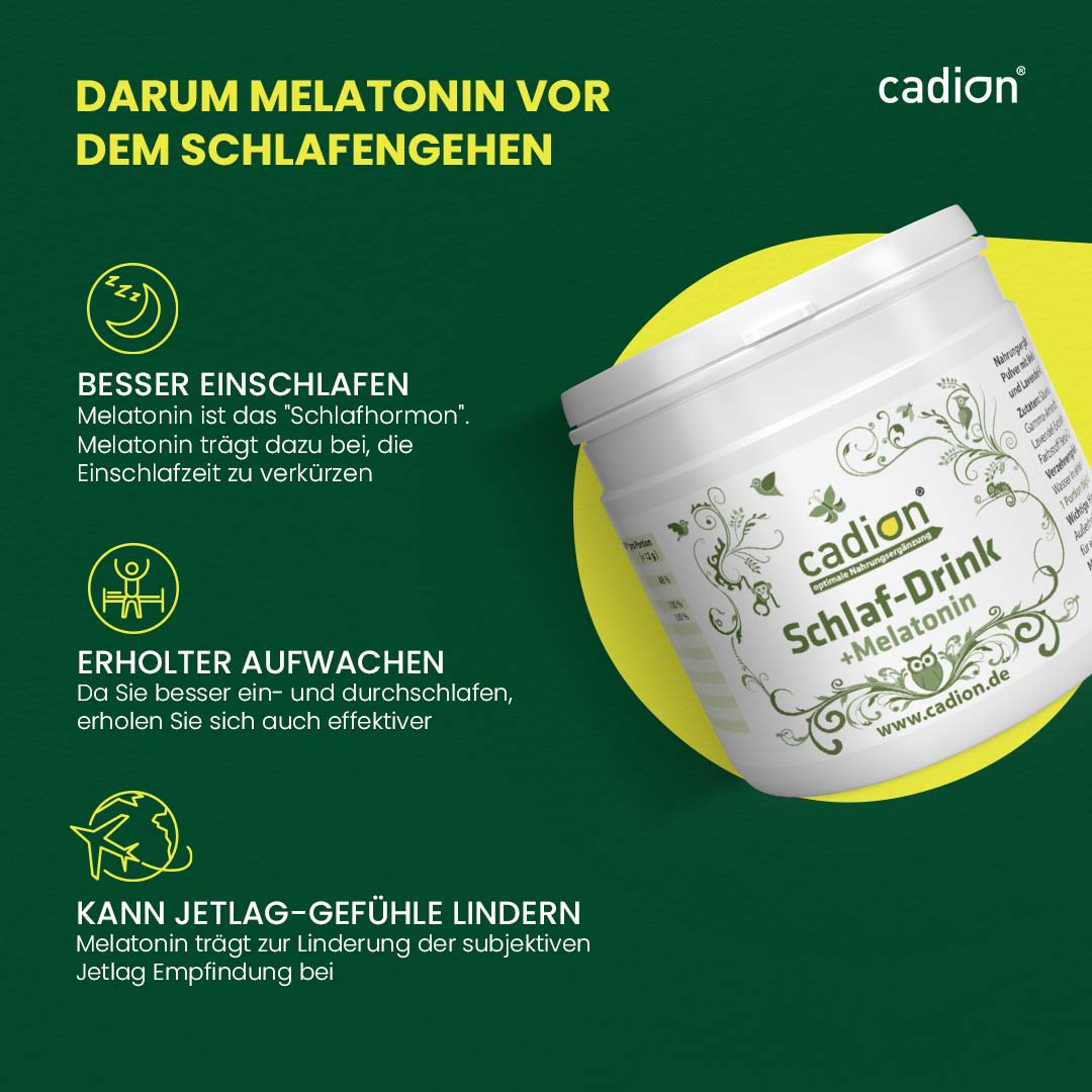 Schlafdrink mit Melatonin