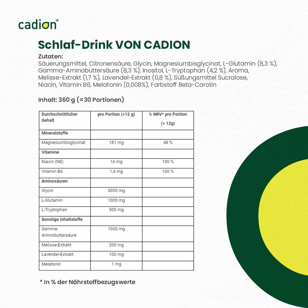 Schlafdrink mit Melatonin