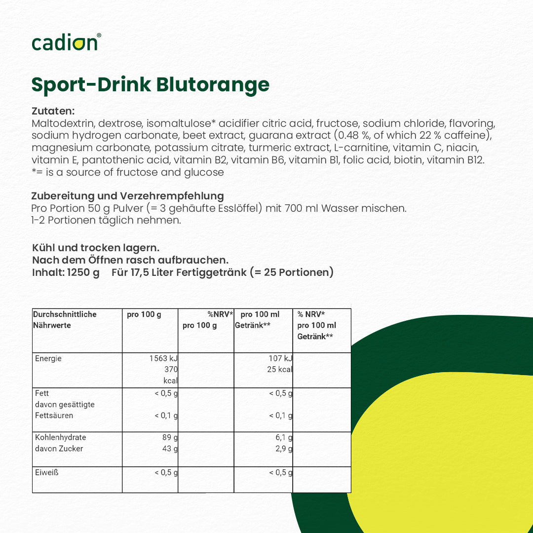 Sport-Drink Blutorange