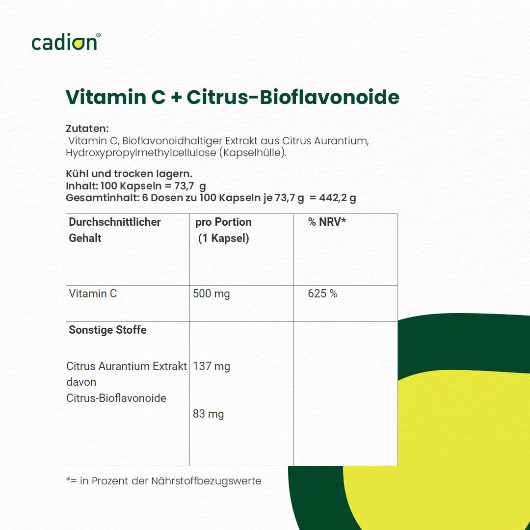 Vitamin C + Citrus-Bioflavonoide 5+1 Sparpack