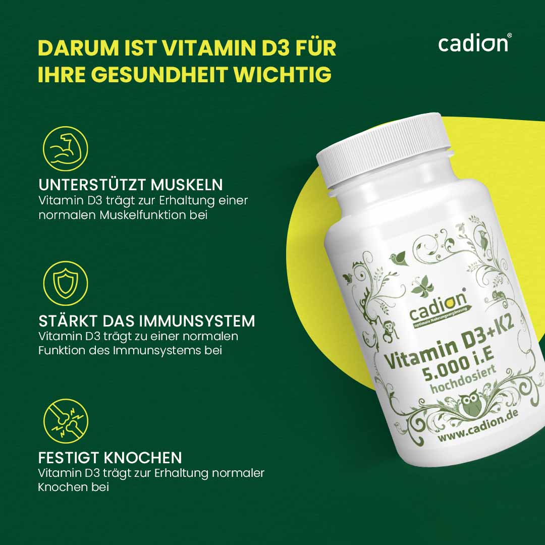 Vitamin D3 + K2 (5.000 i.E.)