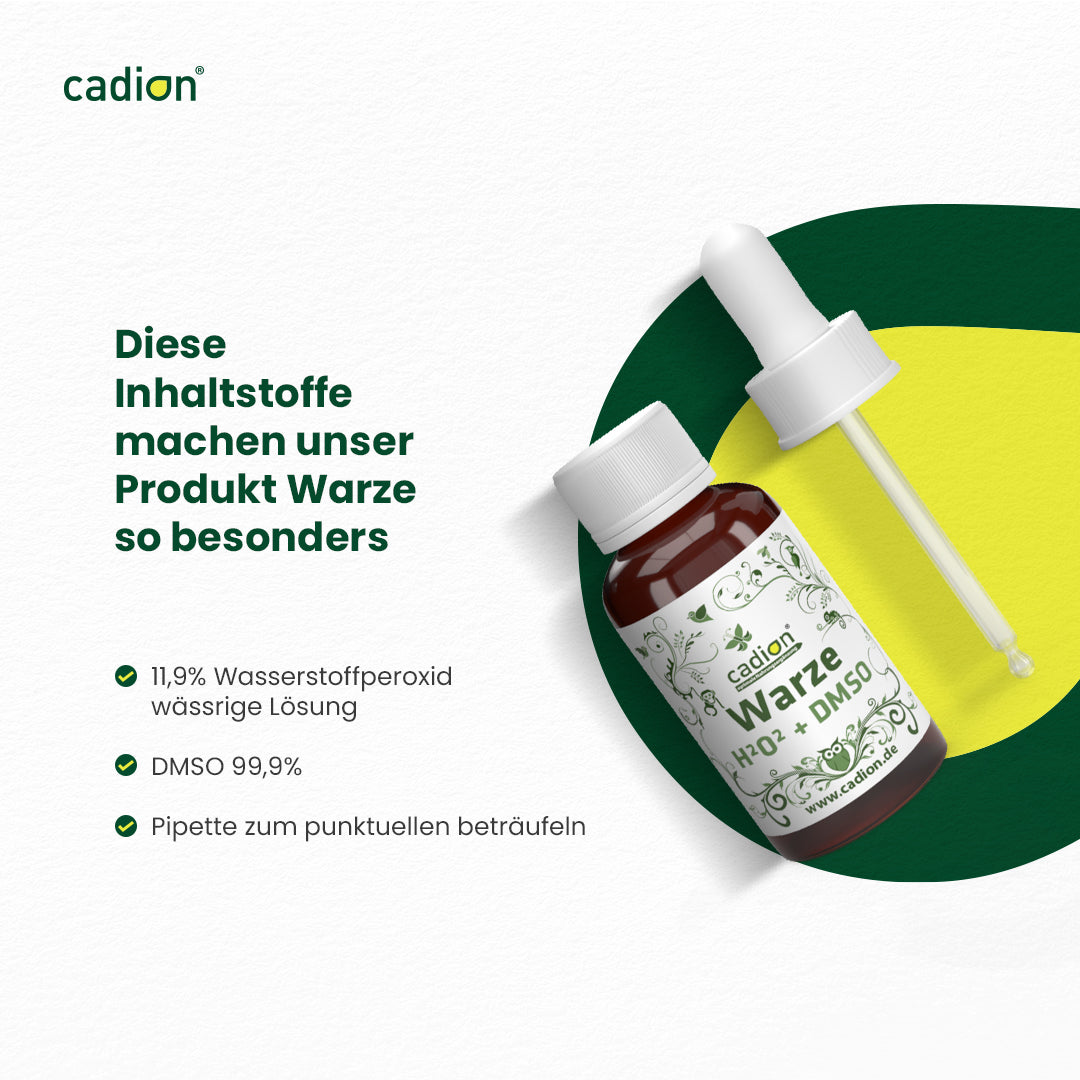 Warze H2O2-Lösung + DMSO zur Behandlung von Warzen 10ml
