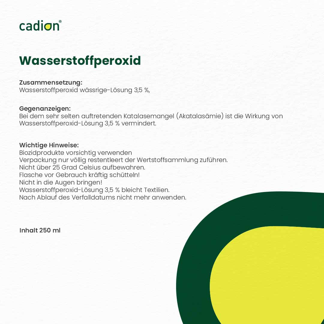 Wasserstoffperoxid 3,5% unstabilisiert (Pur)