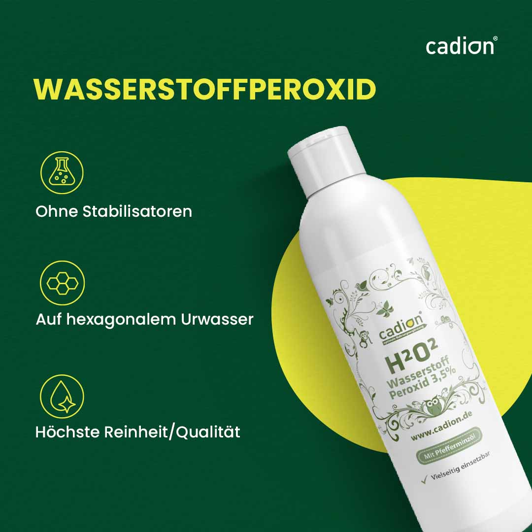 Wasserstoffperoxid 3,5% unstabilisiert (Pfefferminz) Sparpack