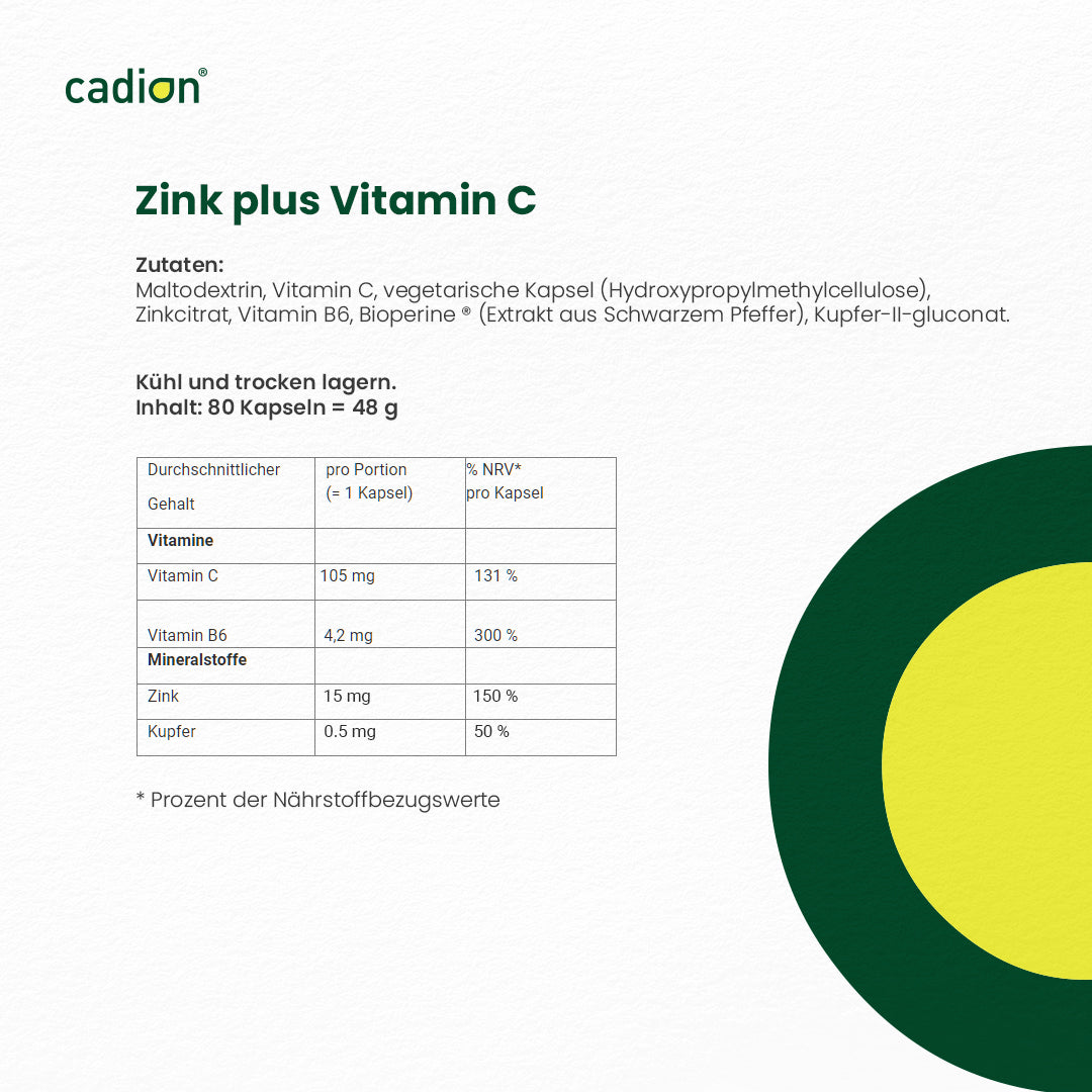 Zink+ Vitamin C 5+1 Sparpack