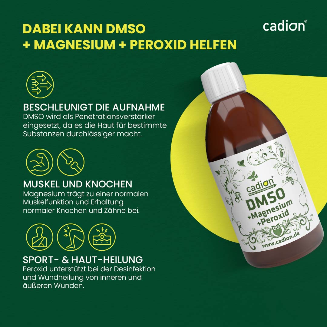 DMSO + Magnesiumöl + Peroxid