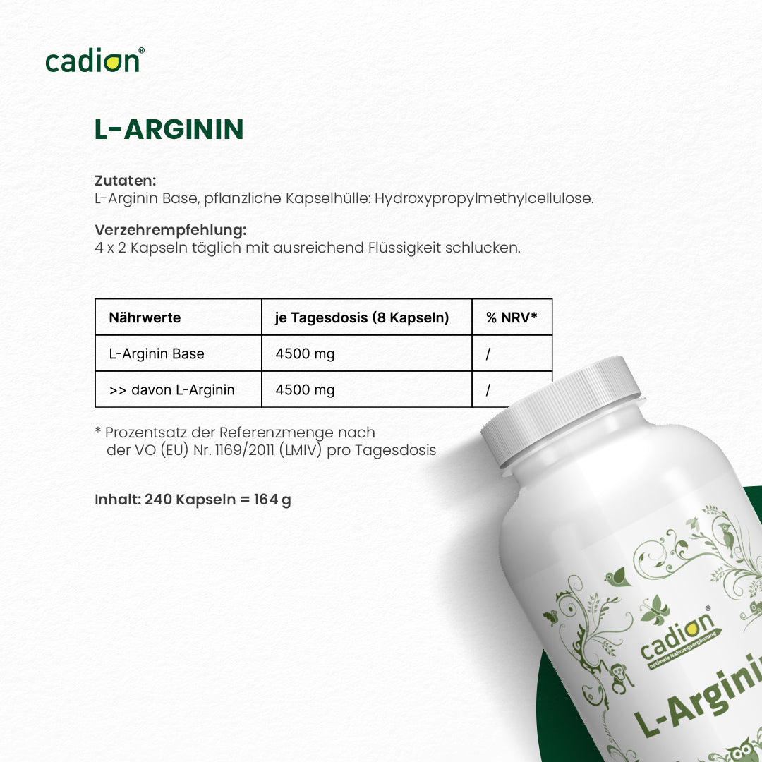 L-Arginin Kapseln 240 Stück