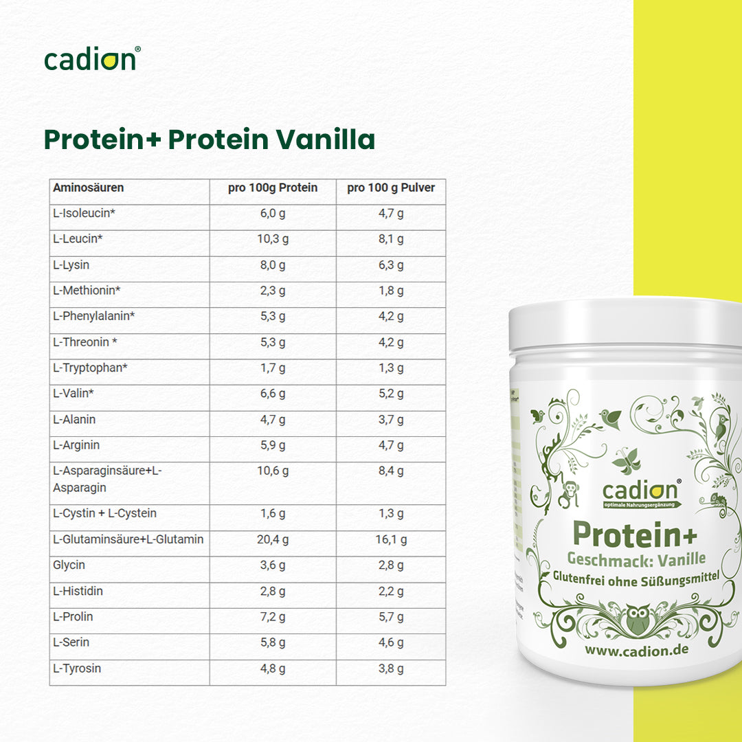 Protein+ Eiweiß Vanille (750g) 1+1 Sparpack