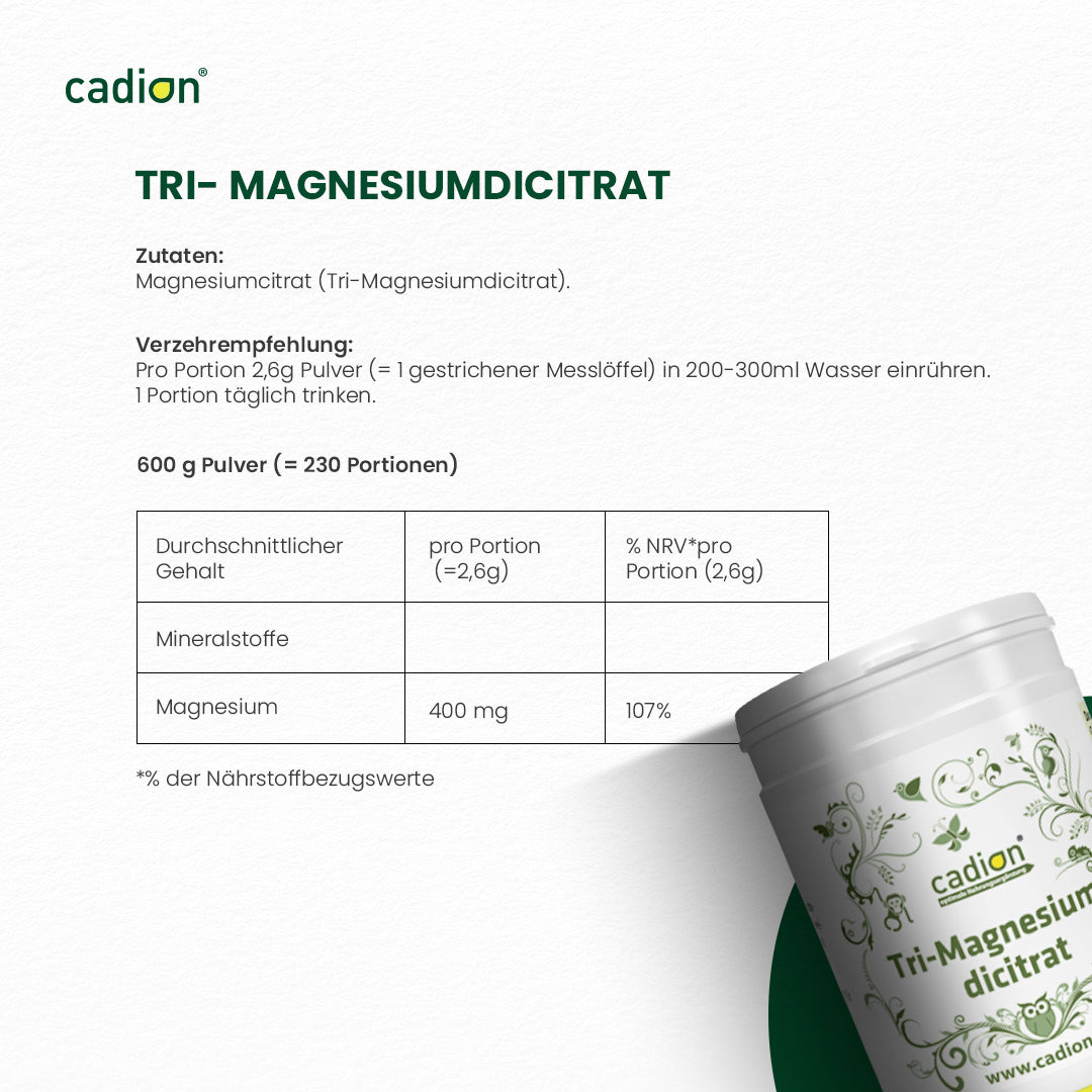 Tri-Magnesiumdicitrat 600 g pur