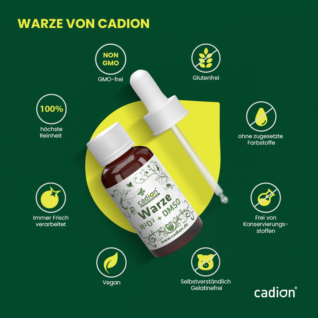 Warze H2O2-Lösung + DMSO zur Behandlung von Warzen 10ml