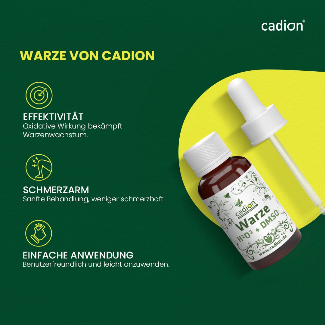 Warze H2O2-Lösung + DMSO zur Behandlung von Warzen 10ml