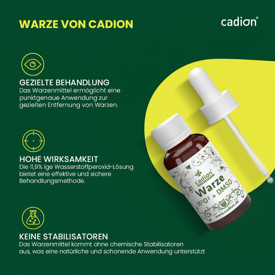 Warze H2O2-Lösung + DMSO zur Behandlung von Warzen 10ml