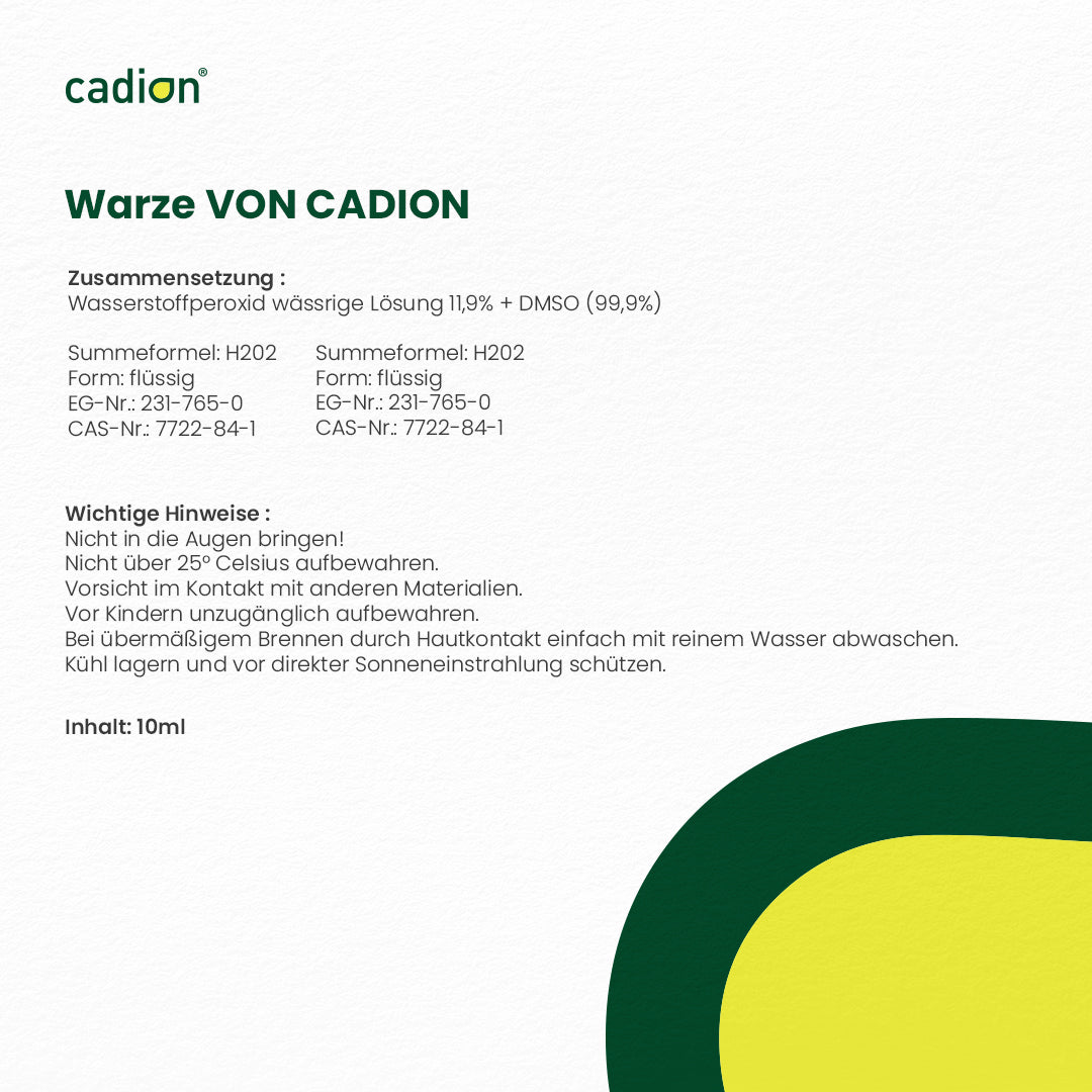 Warze H2O2-Lösung + DMSO zur Behandlung von Warzen 10ml