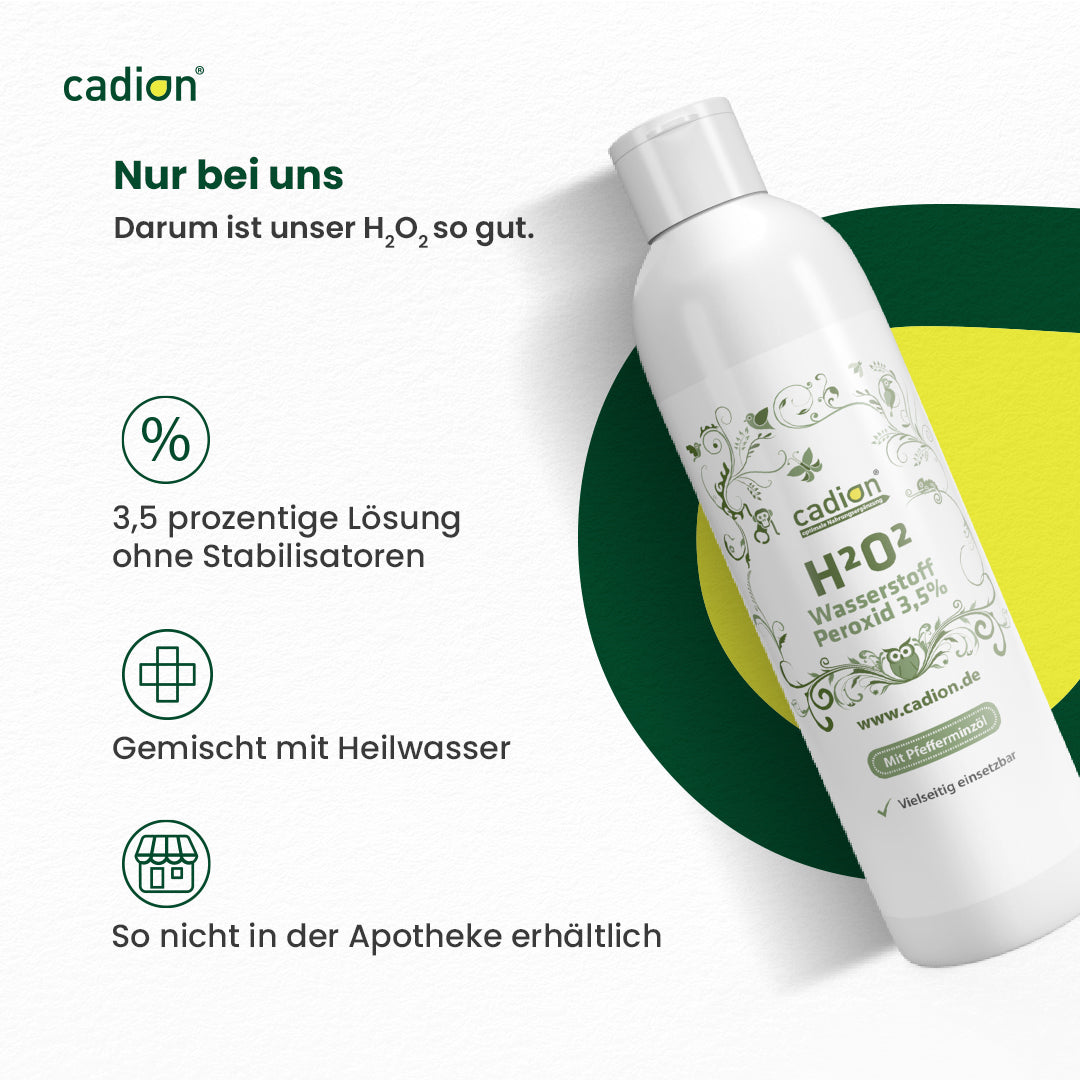 Wasserstoffperoxid 3,5% unstabilisiert (Pfefferminz)