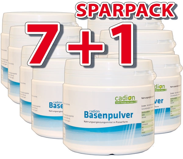 Basenpulver (8 Dosen je 400g)