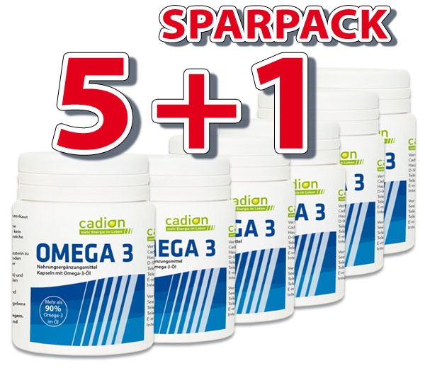 CADION Omega-3  (6 Dosen je 60 Kapseln)