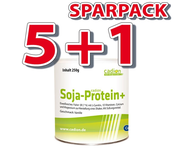 Protein+ Soja-Eiweiss     (6 Dosen je 250 g)